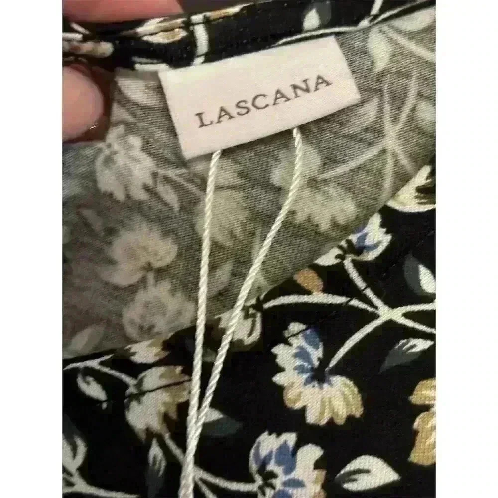 Lascana Women's Floral Print Midi Dress Size 6 Long Sleeve Multicolor - Picture 13 of 13